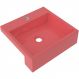 Cuba de Semi Encaixe Quadrada C01 Para Banheiro XQ395 Rosa - Lyam Decor