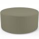 Puff Redondo Orgânico para Living 90cm Lola W01 Bouclê Oliva - Lyam Decor