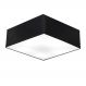 Plafon Quadrado Md-3002 Cúpula em Tecido 15/50x50cm Preto - Bivolt