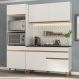 Cozinha Compacta 3 pç c/ Armário e Balcão MP3694 Veneza GW Multimóveis Branca