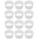 Jogo 12 Ramequins 50ml Canelado Porcelana Classic Branco Lyor Servir Petiscos