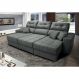 Sofá Retrátil e Reclinável Cama inBox Diamond 2,72m Tecido Suede Velusoft Cinza