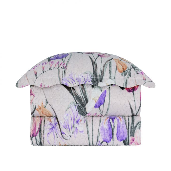 Colcha Queen com 2 Porta-travesseiros Evolution Patchwork Mandi