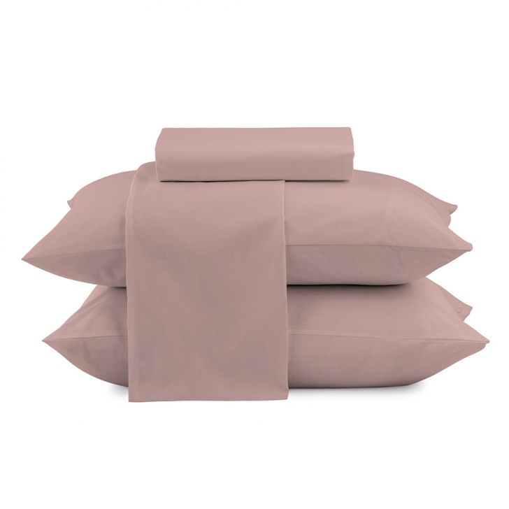Jogo de Cama Queen Loft com 4 Peças Rosê