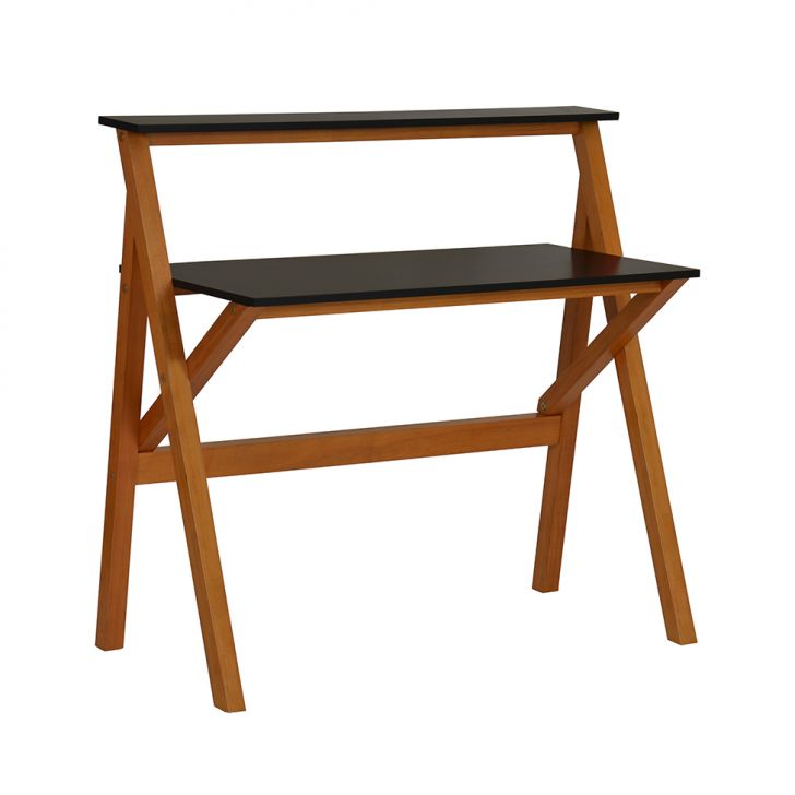 Escrivaninha Guararema Castanho e Preta