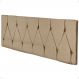 Cabeceira Parede Capitonê Estofado Suede Cama Box Queen 1,60 Quarto Casal Decoração Retrô - Bege - RPM
