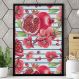 Quadro Decorativo Fruta Romã-24x34Cm