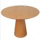 Mesa de Jantar Cone 110 cm Base Madeira Freijó Tampo Freijó