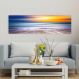 Quadro Panorâmico Mar E Sol No Chassi 100X30Cm