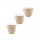 Kit 3 Vasos de Flores Plantas Cachepot 3D Floreira de Mesa D