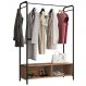 Guarda-Roupa Aço Carbono Caixaria 2 Compartimentos MDF Milena Preto / Demolição