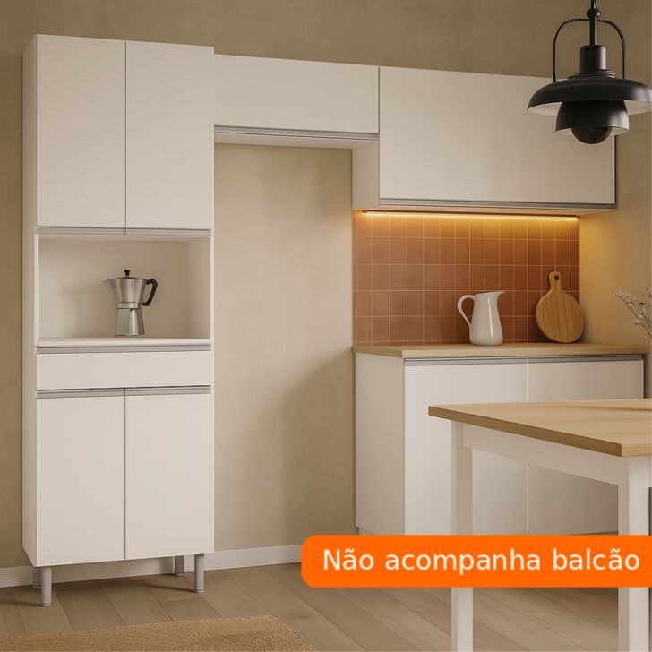 Cozinha Compacta Top Class 6 Portas Branco