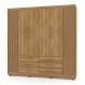 Guarda Roupa Casal 6 Portas e 6 Gavetas Toronto Nature/Brisa - Pallazio