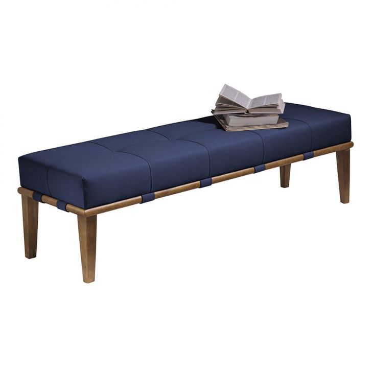 Banco | Banqueta Livia Azul e Mel 160 cm