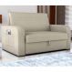 Sofá Cama com Baú 2 Lugares Raheny Linho