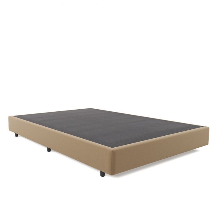 Base Para Cama Box Casal Desmontável Torvi (35x138x188) Suede Bege