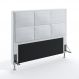 Cabeceira Maia 140 Para Cama De Casal Couro Artificial Branco Aradecor