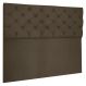 Cabeceira Capitonê Solteiro 0,90m Jade Suede Marrom - Pallazio