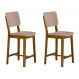Conjunto com 2 Banquetas Napoli Mel e Bege