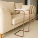 Mesa Lateral Tampo Multiuso Para Sofá Base Bronze J01 - D'Rossi