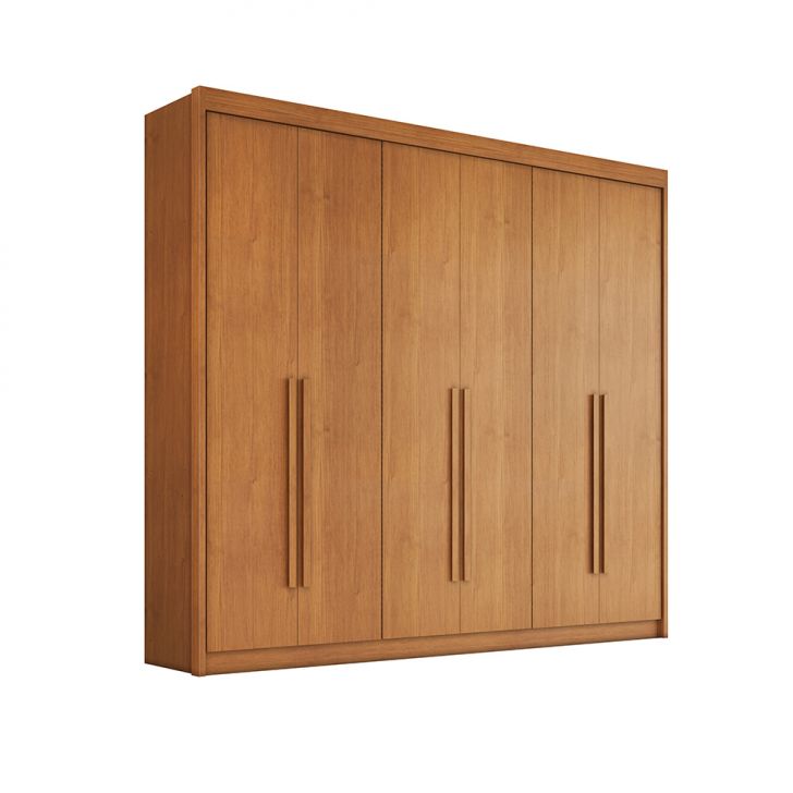 Guarda-roupa Casal Santiago 6 Portas 6 Gavetas Cinamomo