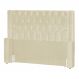 Cabeceira Estofada Para Cama Box Casal Emma Suede Marfim - DS Estofados