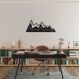 Quadro Escultura Abstrata Moving Mountain 100x40 Preto