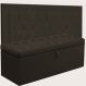 Kit Cabeceira Lunna + Calçadeira Itália Casal 140 CM Suede Marrom - D A Decor