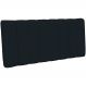 Cabeceira Cama Box Painel Casal 140 cm Dubai W01 Suede Preto - Lyam Decor