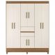 Guarda Roupa Casal 08 Portas 82060 Amendola Off White Demobile