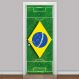 Adesivo para Porta Campo de Futebol Brasil-63X210Cm