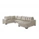 Image of Sofá de Canto 6 Lugares com Chaise Direito Dijon Suede Areia IM730UP95UEYMOB