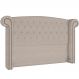 Cabeceira Cama Box King com Tachas 195 cm Sofia P05 Linho Cru - Lyam Decor