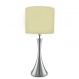 Abajur de Mesa 158 Escovada Cúpula Cru 1 Lâmp. Bivolt