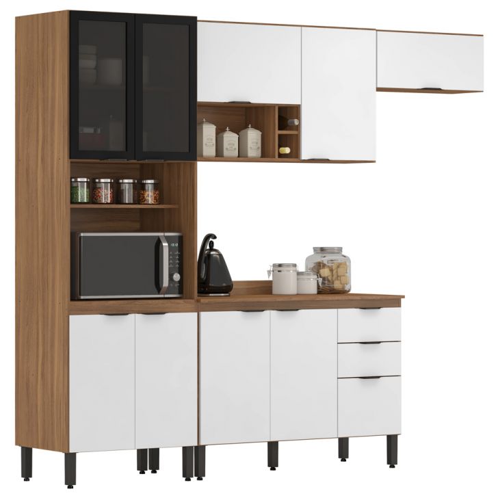 Cozinha Modulada 4 Peças FI0006 Amendola Branco Demobile