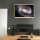 Quadro Galáxia Espiral NGC 1300 100x70 Caixa Marfim