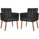 2 Cadeira Poltronas Conforto Corino Para Escritório Sala Luxo MOBLAN decor