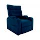 Poltrona Reclinável Toro Veludo Azul
