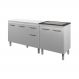 Armário Cozinha Gabinete pia de 120 cm com Balcão Cooktop 4 bocas Branco