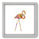 Quadro Decorativo - Flamingo - 258qdsb