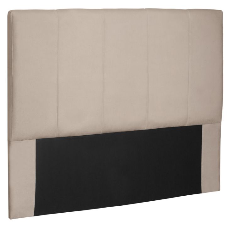 Cabeceira Estofada Cama Box Casal Queen Size Ravenna 160cm Suede Bege - Desk Design