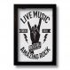 Quadro Decorativo Música Rock 33x43 cm