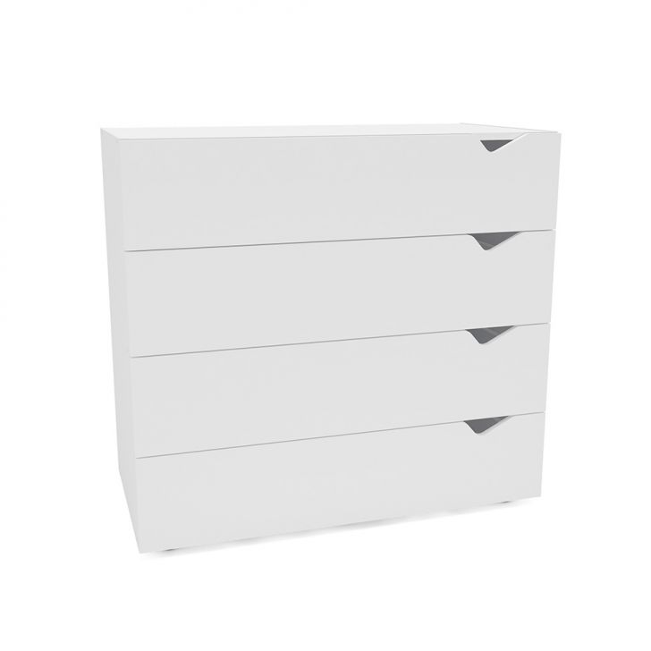 Cômoda Porto 4 Gavetas Branca