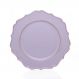 Sousplat Para Prato De Mesa Decorativo Cinza e Rosê Com Borda Irregular 33 cm - D'Rossi
