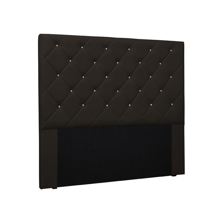 Cabeceira Casal Tãnia Poliuretano Marrom