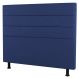 Cabeceira Cama Box Solteiro Malik 90cm Suede Azul Marinho - Desk Design