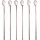 Kit 6 Colheres Bailarinas para Drinks Sucos 30cm Aço Inox Longas Lyor Barman Bartender