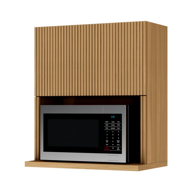 Armário Aéreo com Nicho para Micro-ondas Rainha Nature