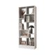 Livreiro c/8 Nichos Sala de Estar Escritório 4815 Branco - Montanaris Decor