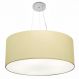 Pendente Cilíndrico Md-4074 Cúpula em Tecido 60x30cm Algodão Crú - Bivolt